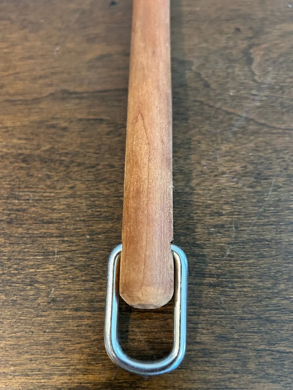 KitchenAid Yellow Silicone Mixer Spatula Scraper Cherrywood Handle 10.75 Inch***